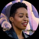 Black Woman, Queer and Neurodivergent, Undercut Curly Afro